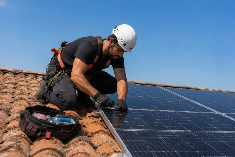 Maintenance et monitoring de panneaux solaires à Abzac